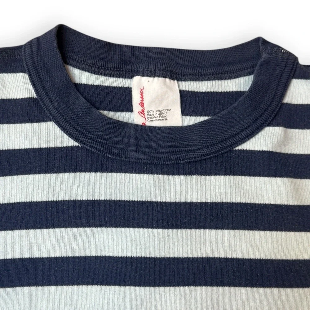 Hanna Andersson Striped Cotton Pajamas Set Long Sleeve Pants‎ Kids Size 120